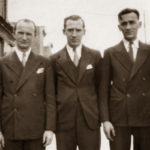 Bracia Schneider w USA. Abe (ur. w Białowieży), Sol, Bil, zdjęcie ze zbiorów rodziny