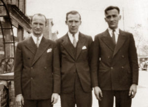 Bracia Schneider w USA. Abe (ur. w Białowieży), Sol, Bil, zdjęcie ze zbiorów rodziny