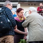 Katarzyna Winiarska z Włodzimierzem Dackiewiczem i Amirem Bergerem