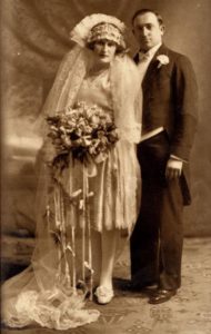 Klara Feldbaum z Białowieży z mężem Hermanem Reznickiem w USA w 1926. Zdjęcie ze zbiorów rodziny